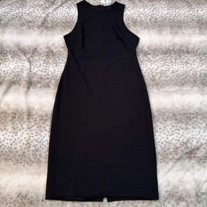 Express Black High Neck Sleeveless Midi Dress - Size SM Small - New With Tags
